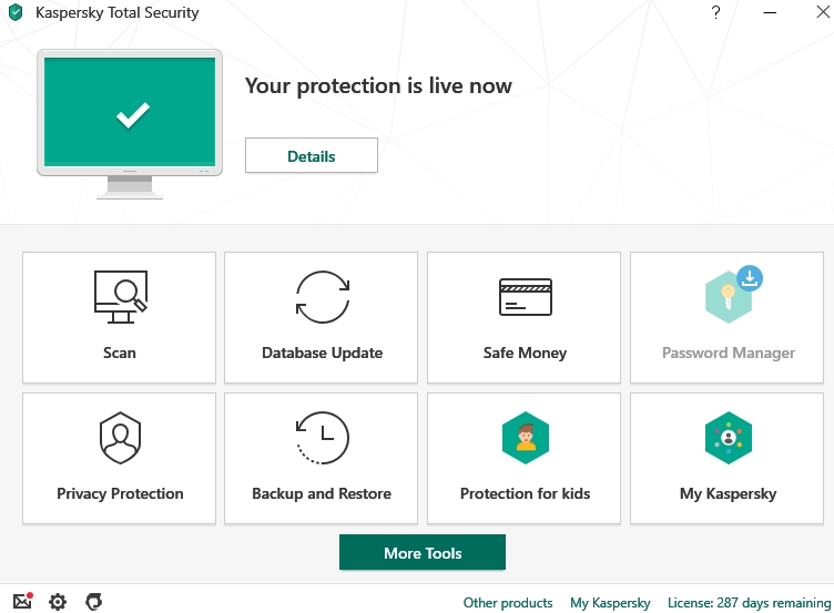 Kaspersky Total Security.