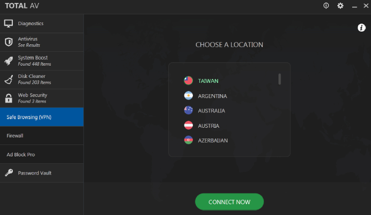 TotalAV Navegación segura VPN