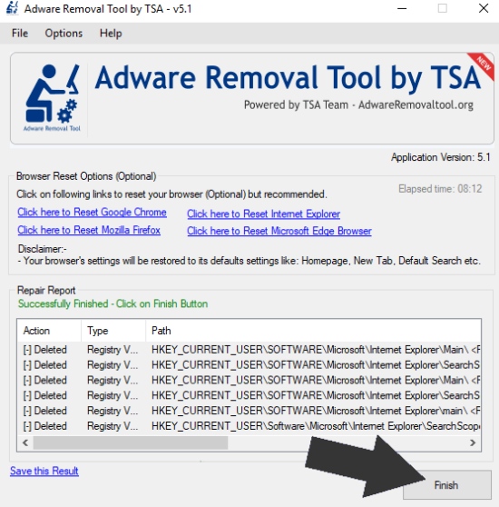 adware cleaner, meilleur adware cleaner, outil de suppression de TSA, adwcleaner