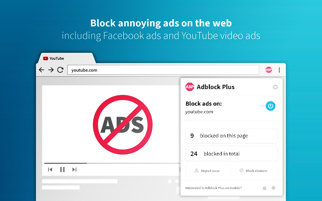 Logiciel anti-pistage Adblock Plus.