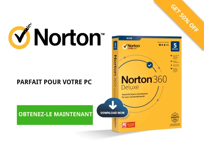 Offre de Norton Antivirus.