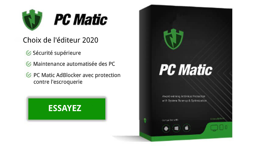 PC Matic Choix de l'éditeur 2021.