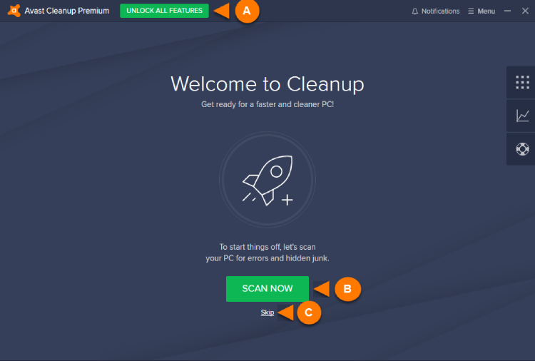 Avast Cleanup Premium.