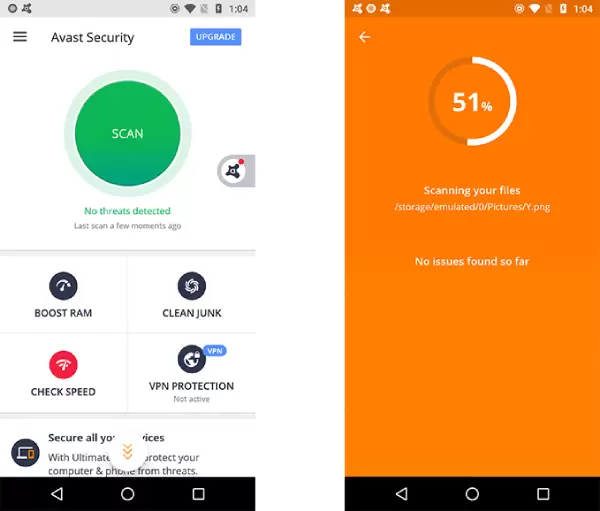 Avast Mobile Security for Android.