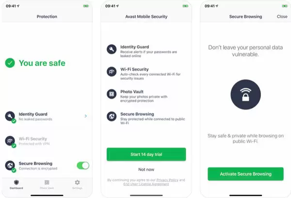 Avast Mobile Security for iOS.