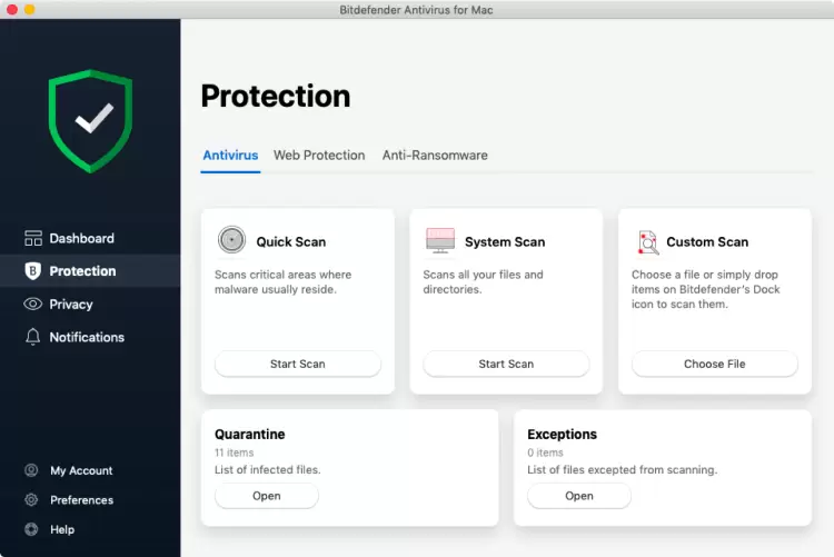 Bitdefender Antivirus for Mac.