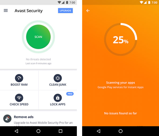 Avast Mobile Security.