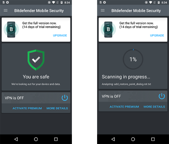 Bitdefender Mobile Security.