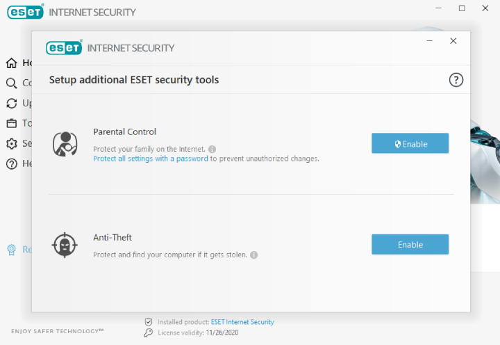 Review of Internet Security Features.