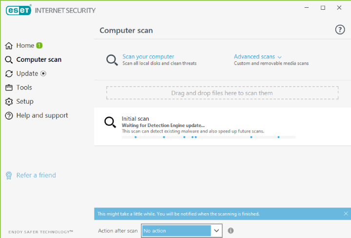 Review of Eset Scanning Options