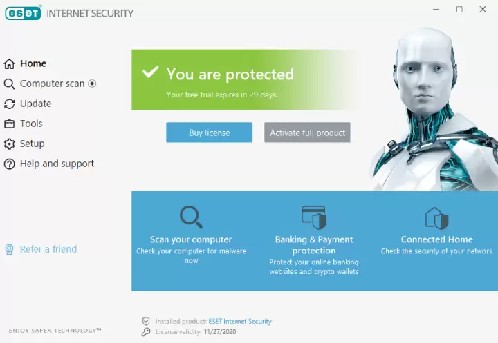 Eset Internet Security.