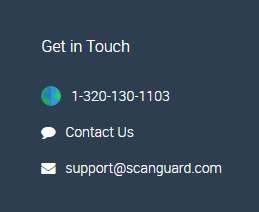 Scanguard Review - Contacts