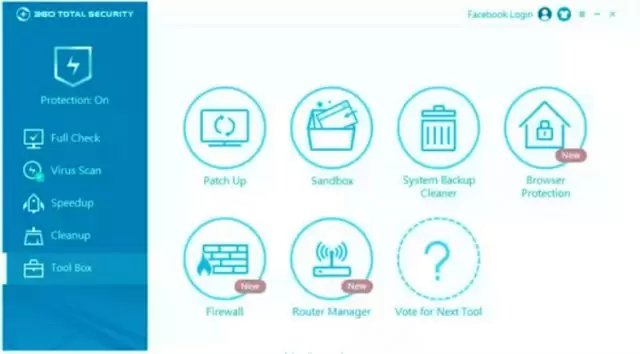 360 Antivirus Total Interface