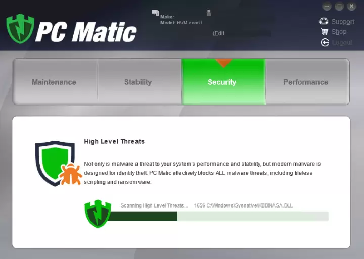 PC Matic Scanning Process