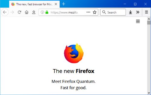 Firefox browser.