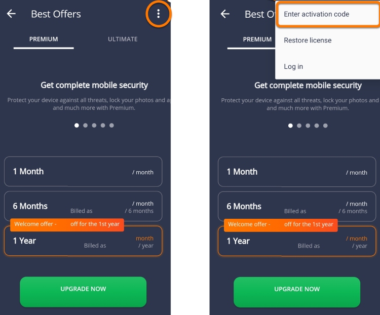 Avast Mobile Security Activation.