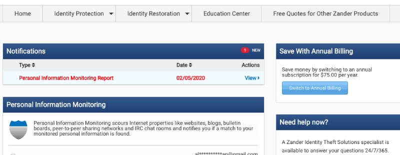 Zander Insurance Monitoring and Alerts.