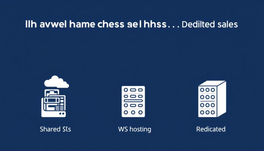 Visual comparison of shared hosting vs VPS vs dedicated servers